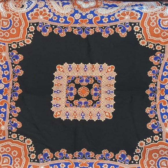 Zara Flowing Paisley Print Blazer M - Picture 10 of 16